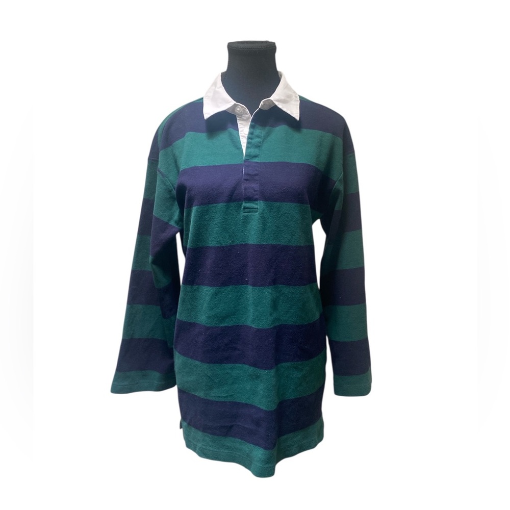 Dolan Green and Blue Striped Shirt GUC MP